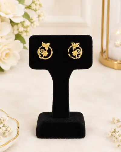 Gold Plated Stud Earring — Earring, RW2999