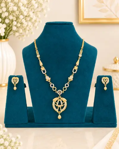 Gold Plated Pendent Set — Pendent Set, RW2940
