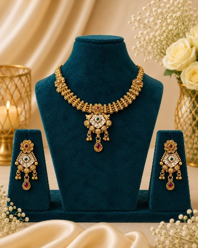 Gold Plated Necklace — Necklace, RW1750