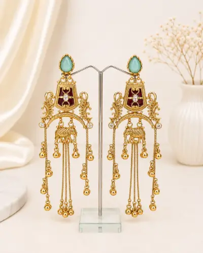 Kashmiri Earrings — Earring, RW1383