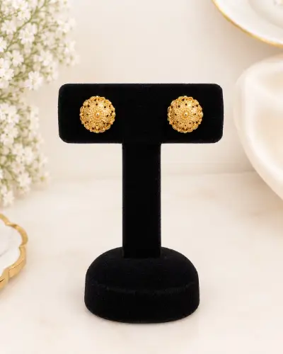 Gold Plated Stud Earring — Earring, RW2992