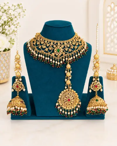 Antique Gold Plated Necklace — Necklace, RW2934