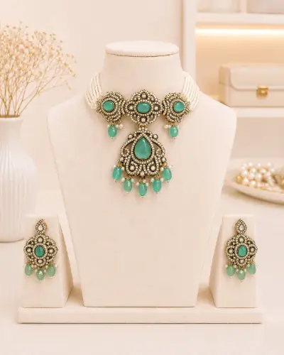 Kundan Necklace — Necklace, RW1730