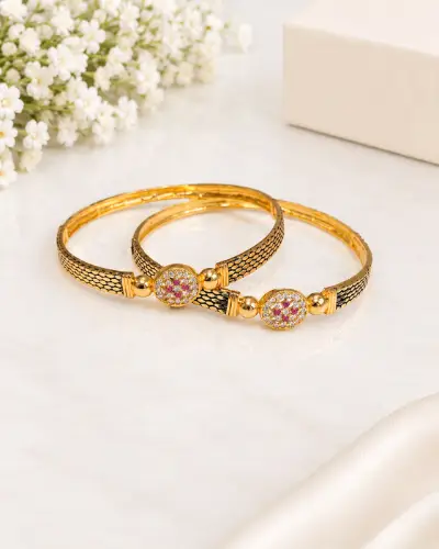 Gold Plated Bangles — Bangles, RW2468