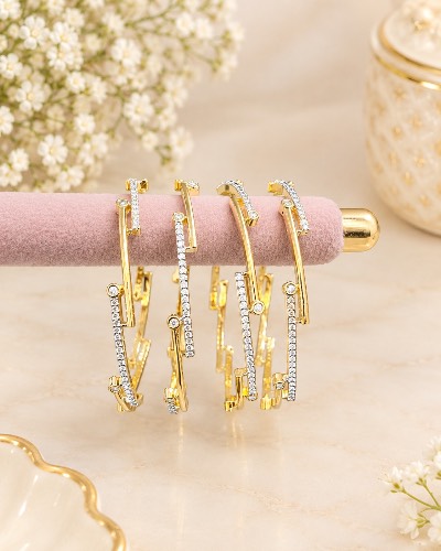 AD Bangles Gold Plated Bangles — Bangles, RW2401
