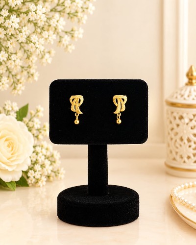 Gold Plated Stud Earring — Earring, RW2755
