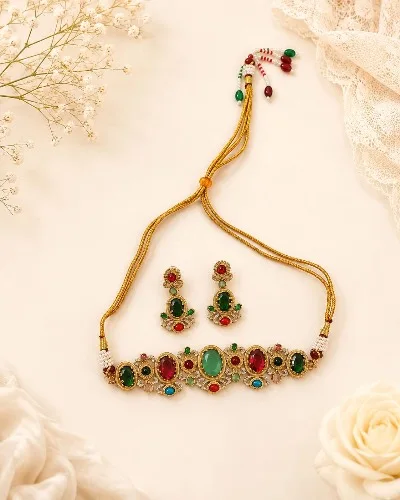 Moissanite Sabyasachi Necklace — Necklace, RW2155