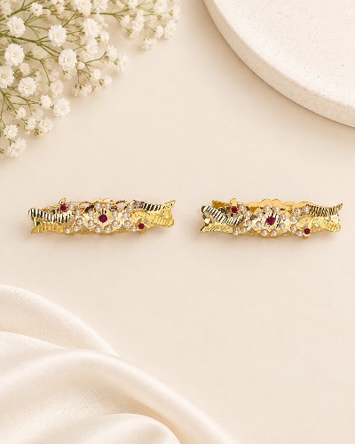 Antique Gold Plated Jadauu Hair Accessories — Hair Accessories, RW2506