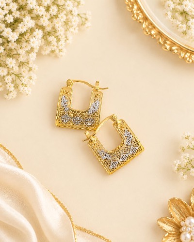 Bali Gold Plated Earring — Earring, RW2729