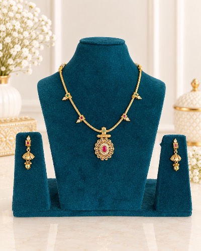 Gold Plated Necklace — Necklace, RW2379