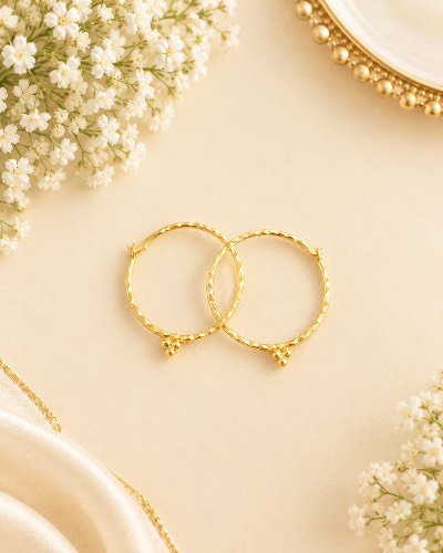 Bali Gold Plated Earring — Earring, RW2725