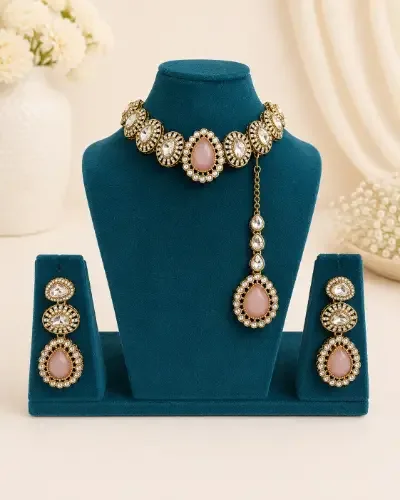 Kundan Necklace — Necklace, RW1796