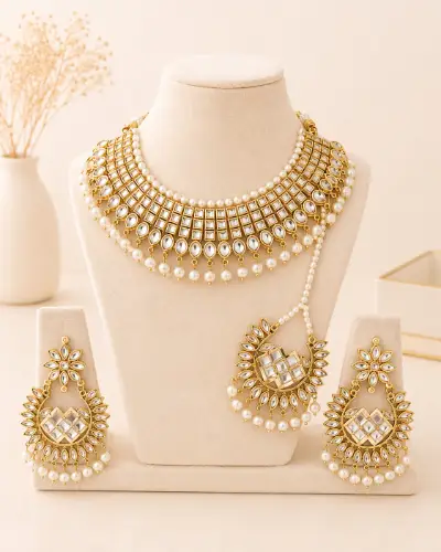Kundan Necklace — Necklace, RW1714