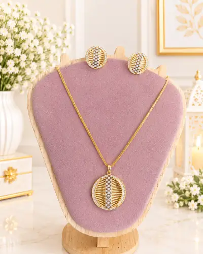Gold Plated Pendent Set — Pendent Set, RW2810