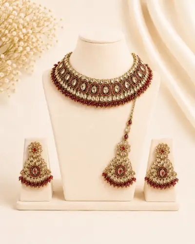 Kundan Necklace — Necklace, RW1763