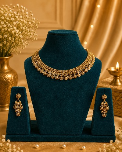 Gold Plated Necklace — Necklace, RW1783