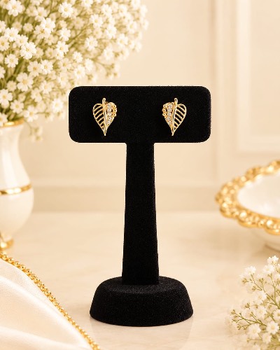 Gold Plated Stud Earring — Earring, RW2722