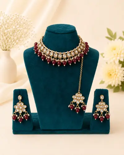 Kundan Necklace — Necklace, RW1772