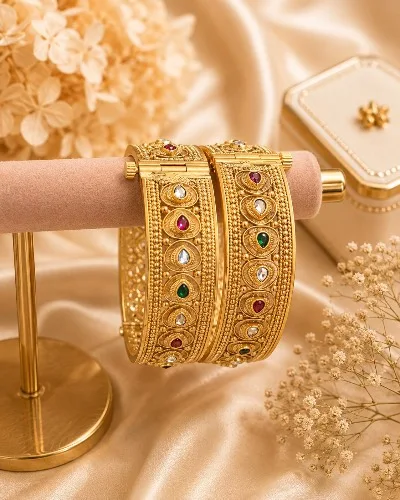 Gold Plated Bangles — Bangles, RW1809