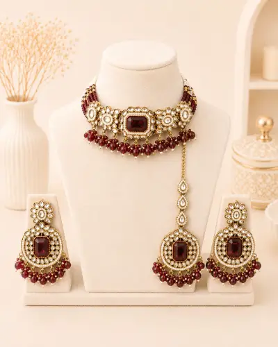 Kundan Necklace — Necklace, RW1723