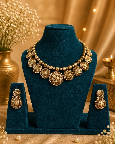 Gold Plated Necklace — Necklace, RW1782