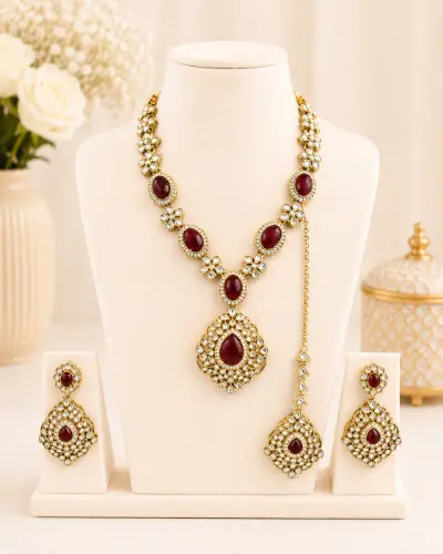 Kundan Necklace — Necklace, RW1748