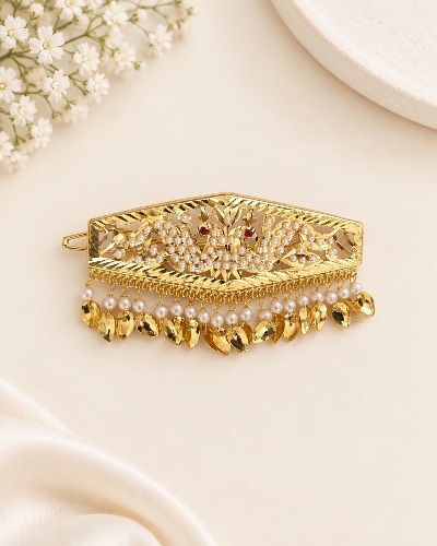 Antique Gold Plated Jadauu Hair Accessories — Hair Accessories, RW2503