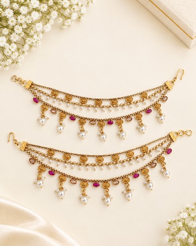 Gold Plated Ear Chain — Ear Chain, RW2691