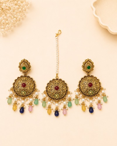 Gold Plated Tikka Set — Tikka Set, RW1676