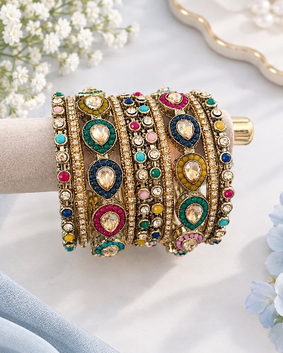 Kundan Bangles — Bangles, RW2473