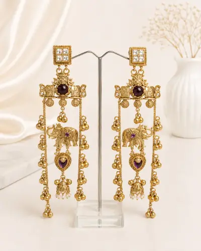 Kashmiri Earrings — Earring, RW1379