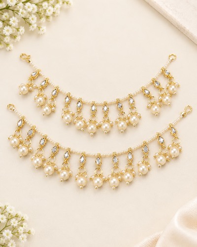 Mirror Pearl Ear Chain — Ear Chain, RW2676