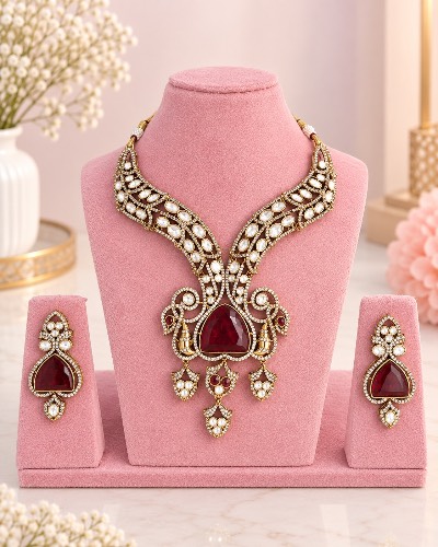 Doublet Moissanite Necklace — Necklace, RW2198
