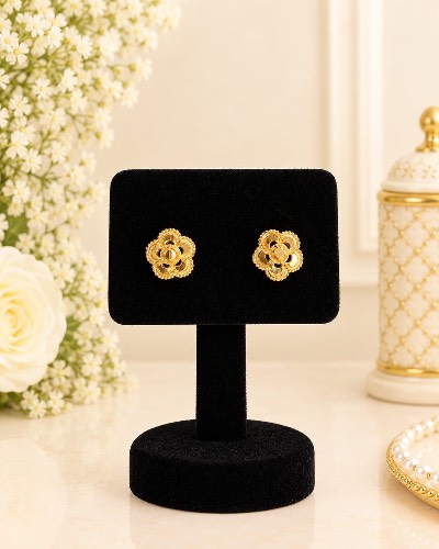 Gold Plated Stud Earring — Earring, RW2750