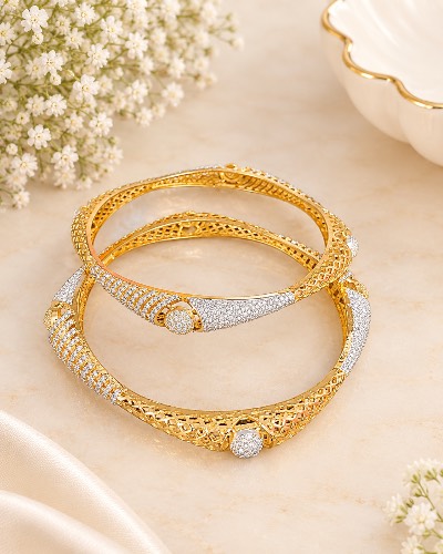 AD Bangles Gold Plated Bangles — Bangles, RW2405
