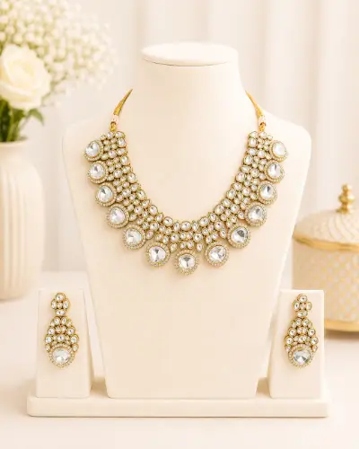 Kundan Necklace — Necklace, RW1744