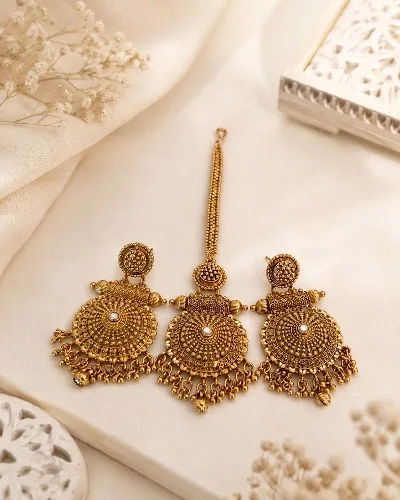 Gold Plated Tikka Set — Tikka Set, RW1934