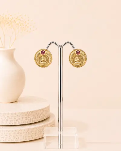 Gold Plated Stud Earring — Earring, RW1895