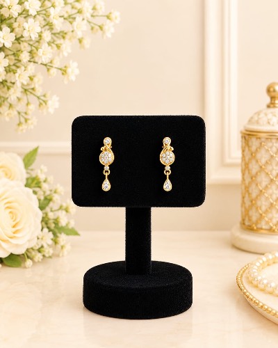 Gold Plated Stud Earring — Earring, RW2757