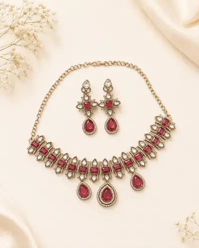 Kundan Necklace — Necklace, RW1680
