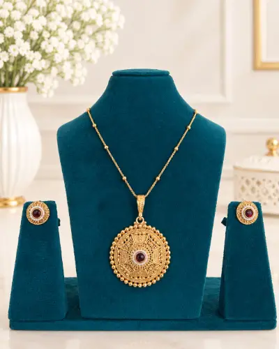 Gold Plated Pendent Set — Pendent Set, RW2699