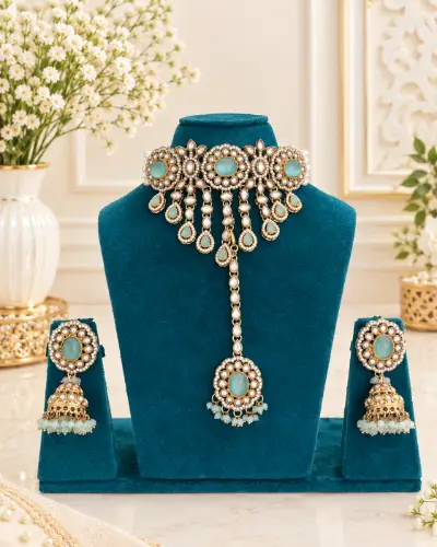 Kundan Necklace — Necklace, RW2694