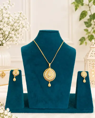 Gold Plated Pendent Set — Pendent Set, RW2803