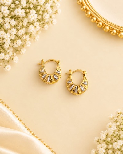 Bali Gold Plated Earring — Earring, RW2731