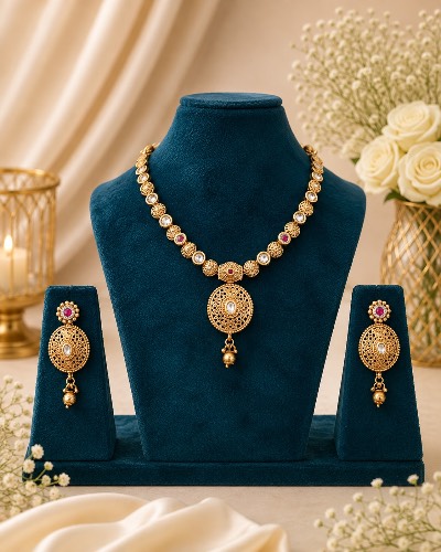 Gold Plated Necklace — Necklace, RW1741
