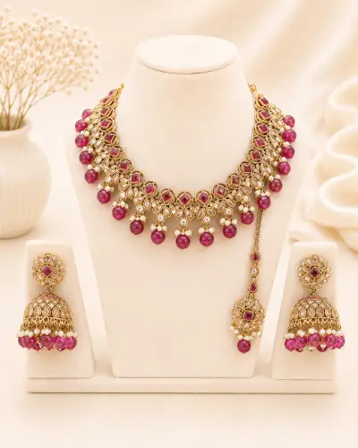 Kundan Necklace — Necklace, RW1689