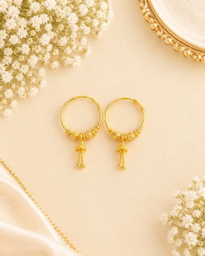 Bali Gold Plated Earring — Earring, RW2727