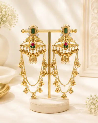 Kashmiri Earrings — Earring, RW1363