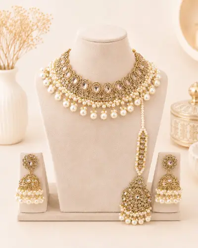 Kundan Necklace — Necklace, RW1719