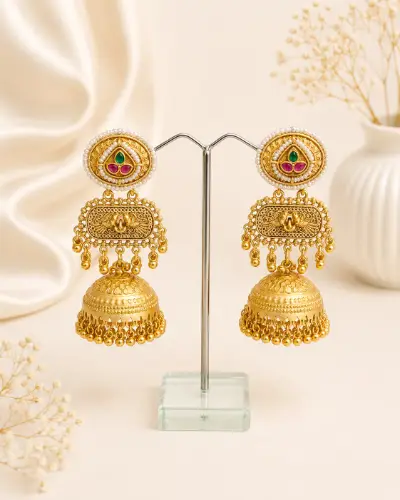 Kashmiri Earrings — Earring, RW1370